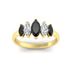 Load image into Gallery viewer, 2-carat-black-diamond-marquise-classic-wedding-band-5-stone-in-yellow-gold-fdwb8008mqblackangle5-2.00ct-nl-yg.jpg