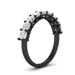 Load image into Gallery viewer, 2-carat-classic-cushion-cut-9-stone-diamond-wedding-ring-in-black-gold-fdwb8008cuangle2-2.00ct-nl-bg?v=1773384936