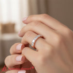 Load image into Gallery viewer, 2-carat-colored-wedding-ring-stack-emerald-cut-rose-gold-fdwb8126gs-2.00ct-model