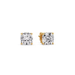 Load image into Gallery viewer, Cushion Diamond Basket Stud Earring