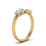 Load image into Gallery viewer, 2-carat-diamond-marquise-ring-5-stone-in-yellow-gold-FD8008-2.0CTMQB-NL-YG.jpg