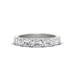 Load image into Gallery viewer, 2-carat-diamond-wedding-ring-stack-emerald-cut-in-white-gold-FD8126EMB-2.00CT-NL-WG
