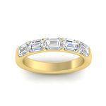 Load image into Gallery viewer, 2-carat-diamond-wedding-ring-stack-emerald-cut-in-yellow-gold-FD8126EMBANGLE5-2.00CT-NL-YG