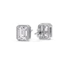 Load image into Gallery viewer, 2-carat-emerald-diamond-bezel-stud-earring-in-white-gold-FD-EAR10516EMANGLE3-2.00CT-NL-WG.jpg?v=1764054158