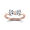 Load image into Gallery viewer, 3 Carat Heart Diamond Two Stone Ring