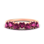 Load image into Gallery viewer, 2-carat-heart-shape-pink-sapphire-anniversary-wedding-ring-in-rose-gold-FD9600HTBGSADRPI-2.00CT-NL-RG