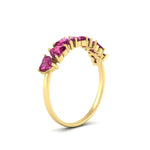Load image into Gallery viewer, 2-carat-heart-shape-pink-sapphire-anniversary-wedding-ring-in-yellow-gold-FD9600HTBGSADRPIANGLE2-2.00CT-NL-YG