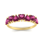 Load image into Gallery viewer, 2-carat-heart-shape-pink-sapphire-anniversary-wedding-ring-in-yellow-gold-FD9600HTBGSADRPIANGLE5-2.00CT-NL-YG