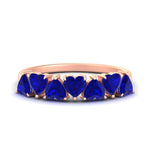 Load image into Gallery viewer, 2-carat-heart-shape-sapphire-anniversary-wedding-ring-in-rose-gold-FD9600HTBGSABL-2.00CT-NL-RG