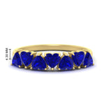 Load image into Gallery viewer, 2-carat-heart-shape-sapphire-anniversary-wedding-ring-in-yellow-gold-FD9600HTBGSABL-2.00CT-NL-YG-HW