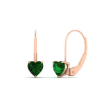Load image into Gallery viewer, 2-carat-heart-shaped-emerald-studs-earrings-in-rose-gold-FDEAR9225HTGEMGR-2.00 CT-NL-RG