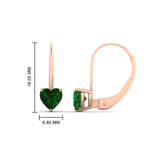 Load image into Gallery viewer, 2-carat-heart-shaped-emerald-studs-earrings-in-rose-gold-FDEAR9225HTGEMGR-2.00 CT-NL-RG