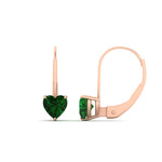 Load image into Gallery viewer, 2-carat-heart-shaped-emerald-studs-earrings-in-rose-gold-FDEAR9225HTGEMGR-2.00 CT-NL-RG