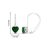 Load image into Gallery viewer, 2-carat-heart-shaped-emerald-studs-earrings-in-white-gold-FDEAR9225HTGEMGR-2.00 CT-NL-WG