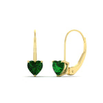 Load image into Gallery viewer, 2-carat-heart-shaped-emerald-studs-earrings-in-yellow-gold-FDEAR9225HTGEMGR-2.00 CT-NL-YG