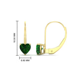 Load image into Gallery viewer, 2-carat-heart-shaped-emerald-studs-earrings-in-yellow-gold-FDEAR9225HTGEMGR-2.00 CT-NL-YG
