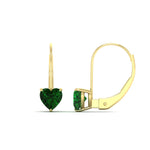 Load image into Gallery viewer, 2-carat-heart-shaped-emerald-studs-earrings-in-yellow-gold-FDEAR9225HTGEMGR-2.00 CT-NL-YG