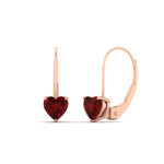 Load image into Gallery viewer, 2-carat-heart-shaped-ruby-studs-earrings-in-rose-gold-FDEAR9225HTGRUDR-2.00 CT-NL-RG