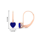 Load image into Gallery viewer, 2-carat-heart-shaped-sapphire-studs-earrings-in-rose-gold-FDEAR9225HTGSABL-2.00 CT-NL-RG