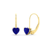 Load image into Gallery viewer, 2-carat-heart-shaped-sapphire-studs-earrings-in-yellow-gold-FDEAR9225HTGSABL-2.00 CT-NL-YG