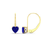 Load image into Gallery viewer, 2-carat-heart-shaped-sapphire-studs-earrings-in-yellow-gold-FDEAR9225HTGSABL-2.00 CT-NL-YG