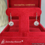 Load image into Gallery viewer, 2-carat-lever-back-round-diamond-dangle-earrings-in-rose-gold-FDEAR11235RO-1