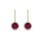 Load image into Gallery viewer, 2-carat-lever-back-round-diamond-dangle-earrings-with-pink-sapphire-in-yellow-gold-FDEAR11235ROGSADRPI-2.00-CT-NL-YG.jpg