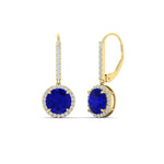 Load image into Gallery viewer, 2-carat-lever-back-round-diamond-dangle-earrings-with-sapphire-in-yellow-gold-FDEAR11235ROGSABL-2.00-CT-NL-YG.jpg