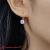 Load image into Gallery viewer, 2 Carat Lever Back Solitaire Diamond Round Earrings