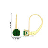 Load image into Gallery viewer, 2-carat-lever-back-solitaire-emerald-round-earrings-in-yellow-gold-FDEAR9225ROGEMGR-2.00CT-NL-YG