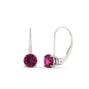 Load image into Gallery viewer, 2-carat-lever-back-solitaire-pink-sapphire-round-earrings-in-white-gold-FDEAR9225ROGSADRPI-2.00CT-NL-WG
