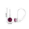 Load image into Gallery viewer, 2-carat-lever-back-solitaire-pink-sapphire-round-earrings-in-white-gold-FDEAR9225ROGSADRPI-2.00CT-NL-WG