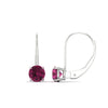 Load image into Gallery viewer, 2-carat-lever-back-solitaire-pink-sapphire-round-earrings-in-white-gold-FDEAR9225ROGSADRPI-2.00CT-NL-WG