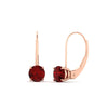 Load image into Gallery viewer, 2-carat-lever-back-solitaire-ruby-round-earrings-in-rose-gold-FDEAR9225ROGRUDR-2.00CT-NL-RG