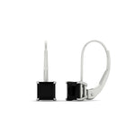 Load image into Gallery viewer, 2-carat-lever-back-stud-square-black-onyx-earrings-in-white-gold-FDEAR9225PRGBLACK-2.00CT-NL-WG