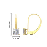 Load image into Gallery viewer, 2-carat-lever-back-stud-square-diamond-earrings-in-yellow-gold-FDEAR9225PR-2.00CT-NL-YG