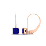 Load image into Gallery viewer, 2-carat-lever-back-stud-square-sapphire-earrings-in-rose-gold-FDEAR9225PRGSABL-2.00CT-NL-RG