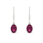 Load image into Gallery viewer, 2-carat-leverback-oval-drop-dangle-pink-sapphire-earrings-in-white-gold-fdear11236ovgsadrpiangle2-2.00ct-nl-wg.jpg?v=1765455495
