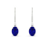 Load image into Gallery viewer, 2-carat-leverback-oval-drop-dangle-sapphire-earrings-in-white-gold-fdear11236ovgsablangle2-2.00ct-nl-wg.jpg?v=1765455494