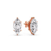 Load image into Gallery viewer, Marquise Diamond 6 Prong Stud Earrings Half Carat
