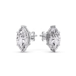 Load image into Gallery viewer, Marquise Diamond 6 Prong Stud Earrings Half Carat