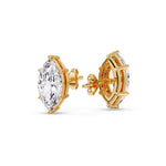 Load image into Gallery viewer, Marquise Diamond 6 Prong Stud Earrings Half Carat