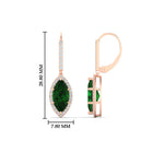 Load image into Gallery viewer, 2-carat-marquise-diamond-halo-dangle-earrings-with-emerald-in-rose-gold-FDEAR11235MQGEMGRANGLE1-2.00CT-NL-RG.jpg