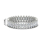 Load image into Gallery viewer, 2-carat-marquise-diamond-stackable-eternity-ring-in-platinum-FDEWB11257MQB-2.00CT-NL-WG-HW