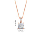 Load image into Gallery viewer, 2-carat-pave-bail-pendant-princess-cut-diamond-in-rose-gold-fdpd11636prangle1-7.00mm-nl-rg-hw.jpg?v=1769773610