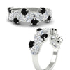 Load image into Gallery viewer, 2-carat-pear-and-round-black-diamond-ring-wedding-band-in-white-gold-FD9174BGBLACKANGLE3-2.00CT-NL-WG