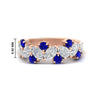 Load image into Gallery viewer, 2-carat-pear-and-round-sapphire-ring-wedding-band-in-rose-gold-FD9174BGSABL-2.00CT-NL-RG-HW
