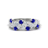 Load image into Gallery viewer, 2-carat-pear-and-round-sapphire-ring-wedding-band-in-white-gold-FD9174BGSABL-2.00CT-NL-WG
