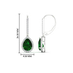 Load image into Gallery viewer, 2-carat-pear-shape-emerald-with-halo-diamond-lever-back-earrings-in-white-gold-FDEAR-11235PEGEMGRANGLE1-2.00CT-NL-WG.jpg