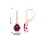 Load image into Gallery viewer, 2-carat-pear-shape-pink-sapphire-with-halo-diamond-lever-back-earrings-in-rose-gold-FDEAR-11235PEGSADRPIANGLE1-2.00CT-NL-RG.jpg
